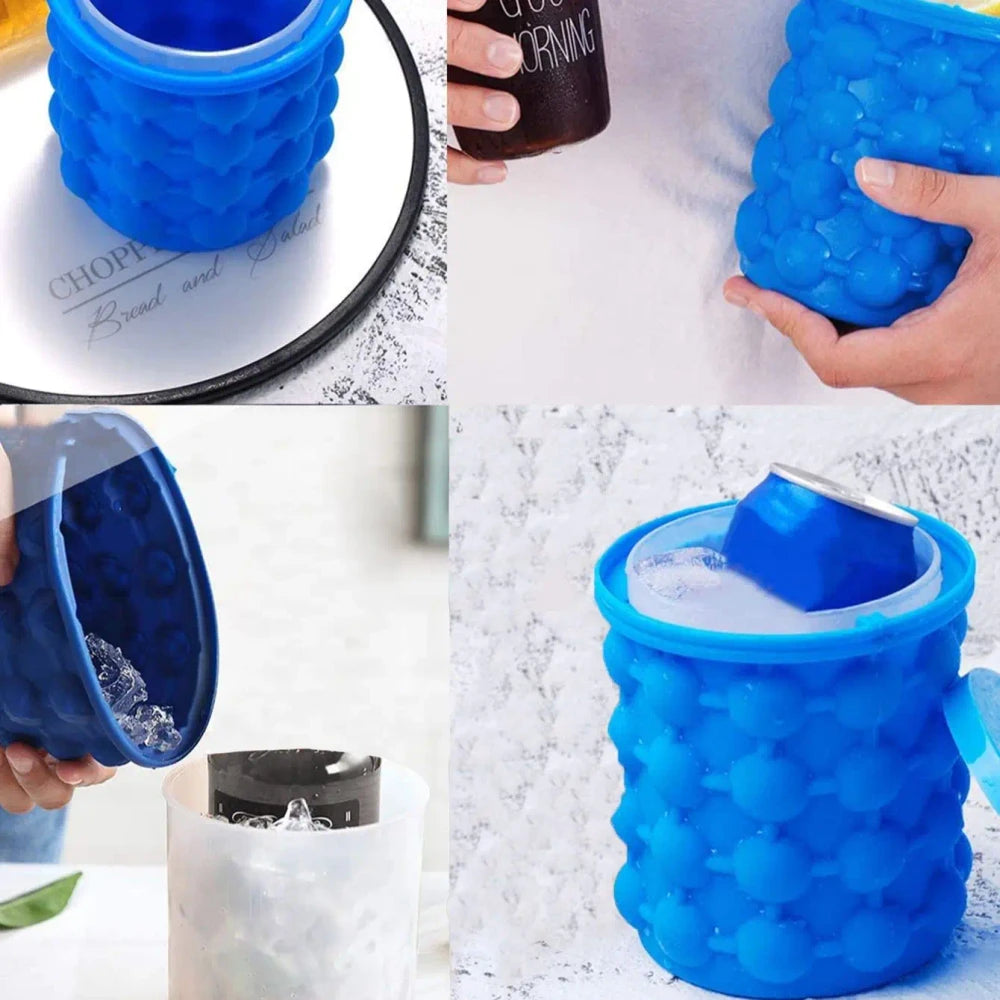 Cubetera de silicona portátil
