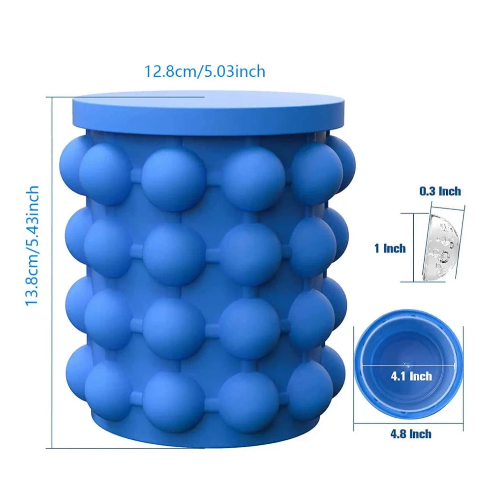 Cubetera de silicona portátil